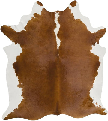 Genuine Cowhide Rug: Hand-Picked & Authentic Real Natural Cowhide Rug - Cow Hide Rug Extra Large 7x8ft - Warmth
