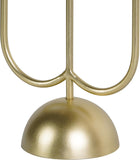 Gold Candelabra Candle Holders Centerpieces for Tables, 3 Arm Modern Elegant Metal Taper Candlesticks Stand Fireplace