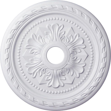 23 5/8"OD x 3 5/8"ID x 1 5/8"P Palmetto Ceiling Medallion (Fits Canopies up to 3 5/8")