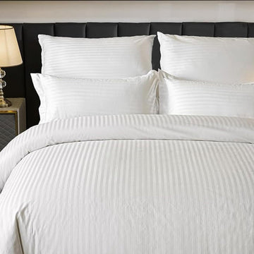 Luxury Duvet Cover Oversized King Size 120x98 Inch 100% Long-Staple Egyptian Cotton Soft and Breathable 1 Pieces