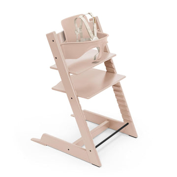 Tripp Trapp High Chair + Baby Set + Harness, Black
