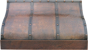36 Inch Copper Wall Mount Range Hood