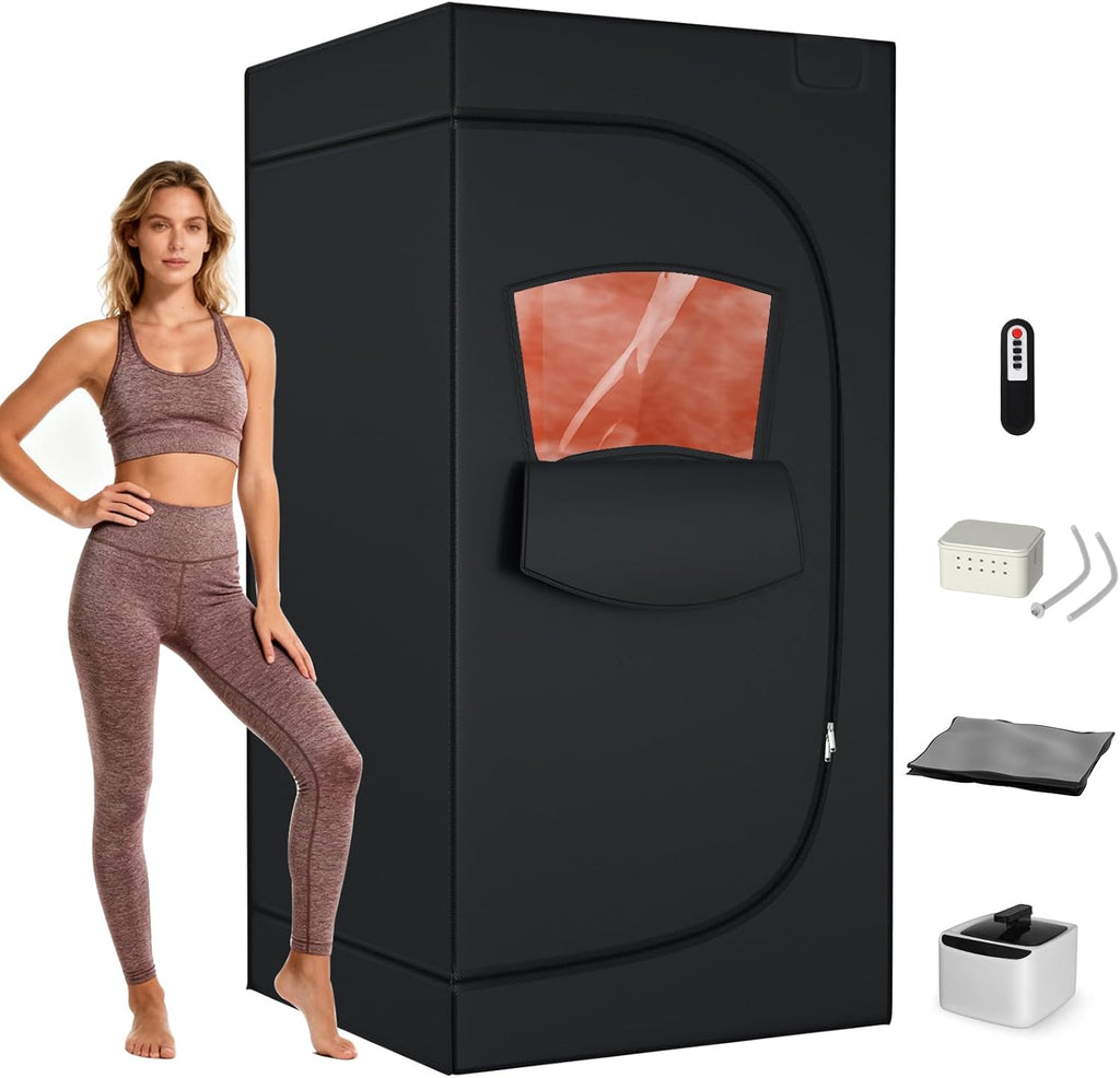 Portable Steam Sauna for Home, Personal Full Body Sauna Tent with 2.6L 1000W Steamer