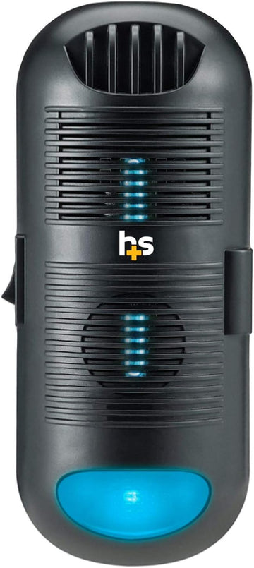 Air Purifier and Air Sanitizer with UVC Ultraviolet Light That Cleans up to 300 Square Feet Pluggable, Black, 1 Count