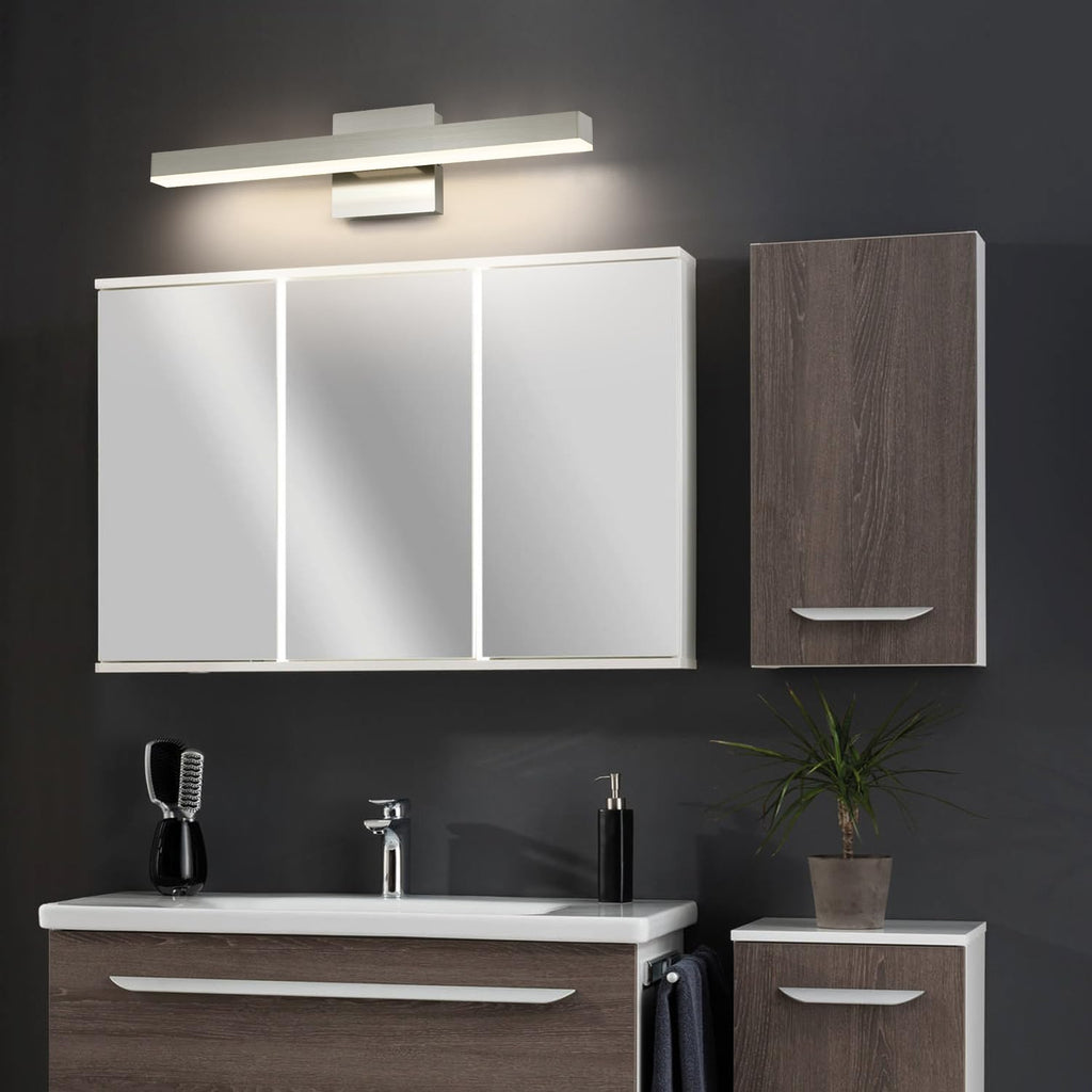 Bathroom Vanity Lighting Fixtures Over Mirror Brushed Nickel | 23.62 Inch bathroom Lights Fixtures Modern Vanity