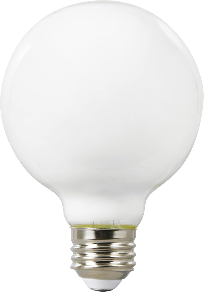 G25 Globe Décor LED Light Bulb, 60W Equivalent Efficient 5W, 10 Year, Non-Dimmable, 500 Lumens, 2700K, Soft White