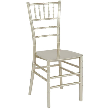 Resin Stacking Ballroom Chair, Champagne