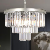 Inspired Odeon Style Nickel Crystal 3-Tier Traditional Chandelier - A107-B07GP5LVBW