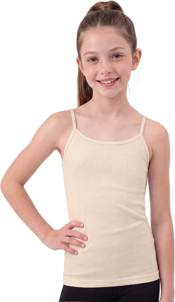 Girls Cami Tank Tops Adjustable Straps Camisole Undershirt
