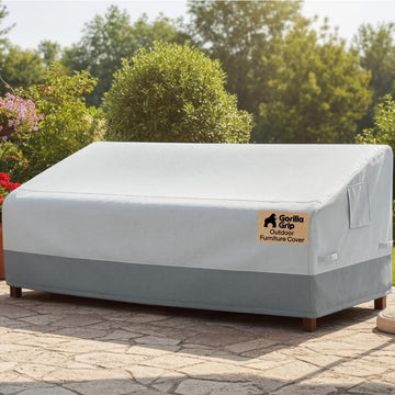 Waterproof Large Outdoor Patio Sofa Cover, 3 Seater 80 Inch, Heavy Duty 600D Furniture Covers Sets for Winter, Keep