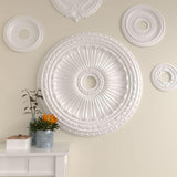 35 1/8"OD x 4 7/8"ID x 2 1/2"P Viceroy Ceiling Medallion (Fits Canopies up to 4 7/8")