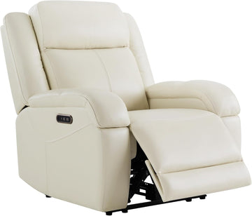 Genuine Leather Power Recliner Chairs for Adults
