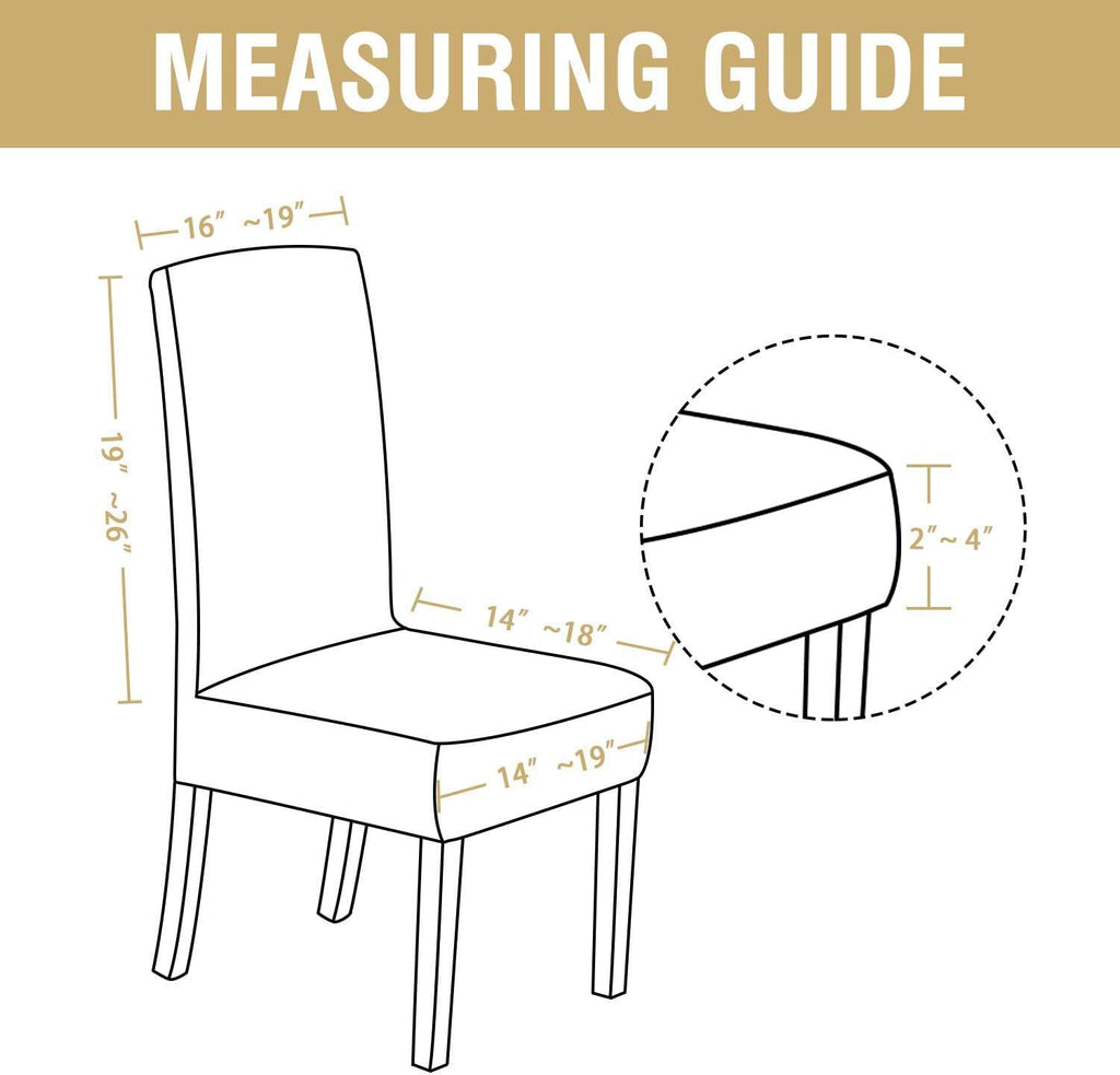 Dining Chair Covers Velvet Stretch Chair Covers for Dining Room Set of 6 Parson Chair Slipcovers