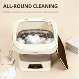 Portable Washing Machine, 16L Upgraded with Spin Basket, Small Washer portable for Underwear, Delicate Clothes, and