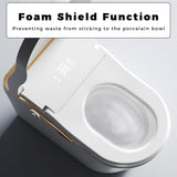 WinZo Modern Smart Toilet with Bidet, One-Piece Elongated, Porcelain, Auto Flush, Heated Seat, Warm Air Drying