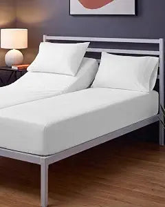 Split King Bed Sheets - 4 Piece - NO Flat Sheet Included - Split King Sheet Set - Soft, Comfy & Cooling - Easy Care