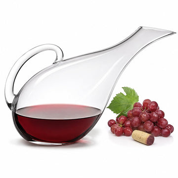 Duck Wine Decanter with Handle, 60 oz / 1.8 L Glass Carafe