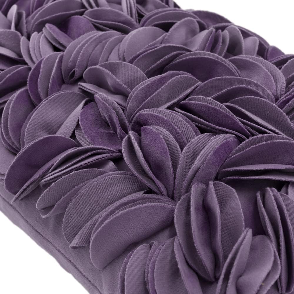 Hand Crafted Stereo Flower Throw Pillow Cover Rectangular Cushion Cover Soft Pillow Case