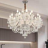 Clear Crystal Chandelier Lighting, Double Layer 8+4 Lights, K9 Clear Crystal Ceiling Lights, Modern Crystal Light for Living Room (12 Lights) A110-B0C5D4T3R4