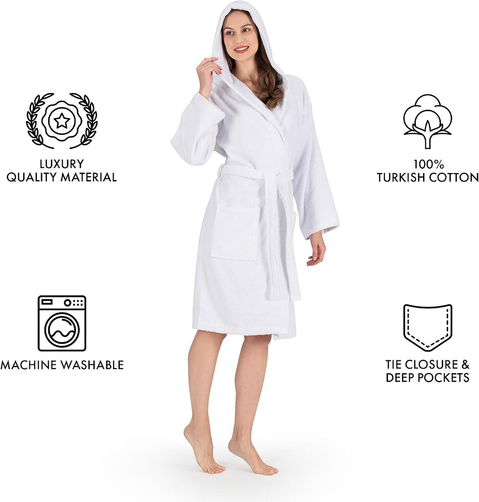 Women's Hooded Terry Bathrobe