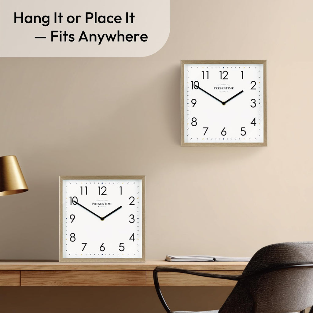 11" Retro Square Clock