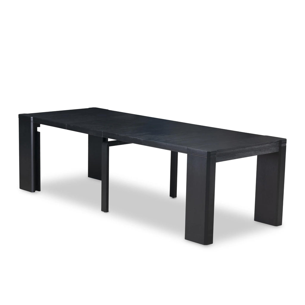 By XTT-ABK-TL Extendable Dining Table - a Rectangle Dining Table Top with Removable leaf & Stylish Legs, 39x120 Inch