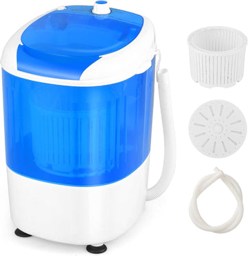 Portable Mini Washing Machine with Spin Dryer, Washing Capacity 5.5lbs, Electric Compact Machines Durable Design