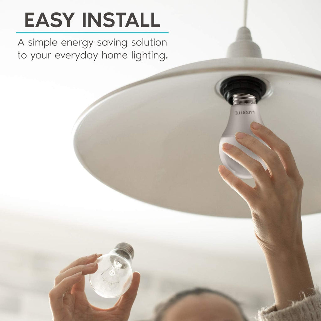 A19 LED Light Bulb 60W Equivalent, 3000K Soft White Dimmable, 800 Lumens, Standard LED Bulb 9W, E26 Base, Energy Star (4 Pack)