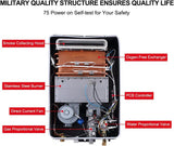 Climatech 5 Tankless Water Heater Propane Outdoor 6.86 GPM Up to 8.4 GPM, 199