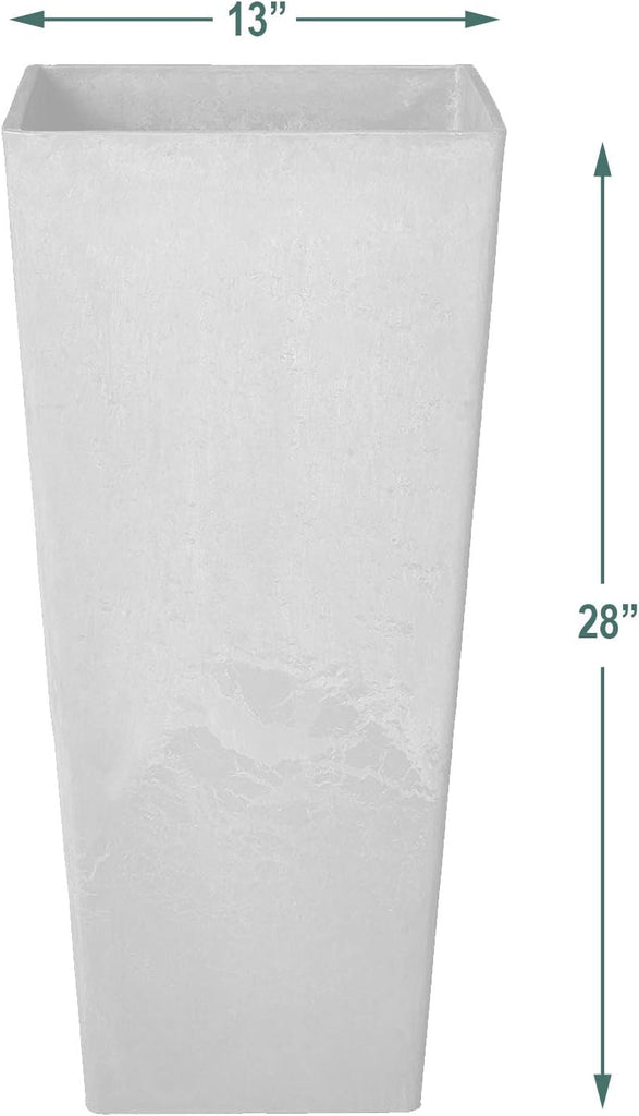 PSW FS32TP Contempo Tall Square Planter, 13 by 13 by 28-Inch