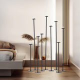 Tall Floor Candle Holders for 9 Arm Candlesticks, Metal Iron Black Candelabrallar Tealight Candles on Party Reception