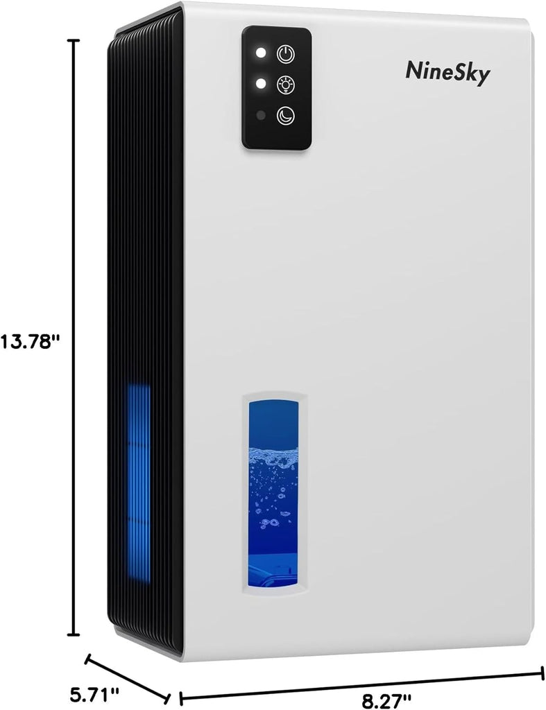 Dehumidifier, 95 OZ Dehumidifiers for Home,(1100 sq.ft) Dehumidifiers for Basement Bathroom Bedroom with Auto Shut Off