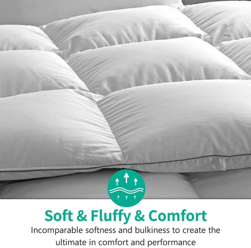 Oversized King Down Feather Fibers Duvet Insert