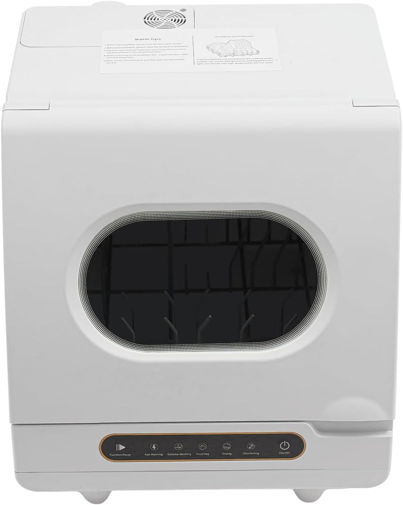 Countertop Dishwasher,5 Washing Programs Portable Dishwasher With Built-In Water Tank For Glass Door