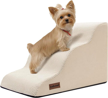 Dog Stairs for Small Dogs,3 Step Dog Ramp for Couch and Bed,Pet Stairs with Non-Slip Bottom for Old Cats,Indoor Pet