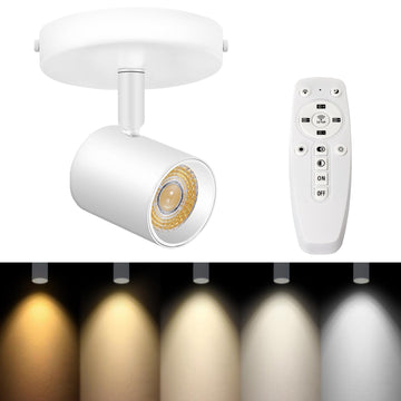 Remote Control Flush Mount Ceiling Spotlight Dimmable, 10W White