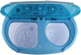Upgraded Version Portable Washer & Spin Dryer, Mini Washing Machine, Twin Tubs, Spin Cycle w/Hose, 11lbs. Capacity, 110V