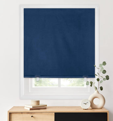 100% Blackout Roller Shades, No Tools No Drill Cordless Blinds for Windows, Thermal Insulated UV Protection Privacy