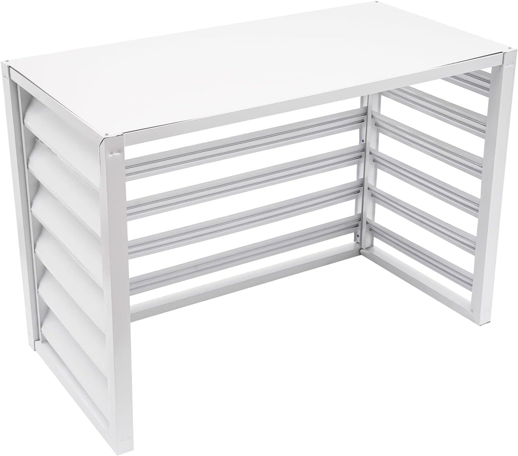 Air Conditioner Fence Panels Air Conditioner Privacy Screen Pool Equipment Enclosure Aluminum Alloy AC Fence Covers