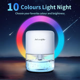 Dehumidifier for Home Small Quiet Dehumidifiers for 44OZ Water Tank Auto Defrost and Shutoff 10 Colors Light 4 Timer