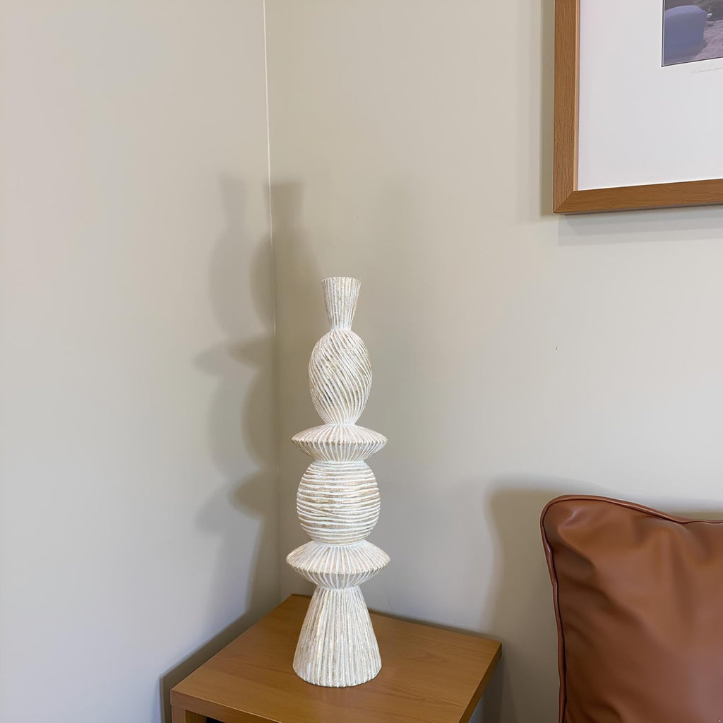 15" Modern Abstract Tower Decorative Sculpture, Chess Sculptures,Home Decor,Coffee Table Statues,Shelf Top Decor