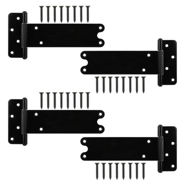 8 in T-Strap Shed Door Hinges 300 Lbs Capacity, 4 Pack Heavy Duty Gate Hinge