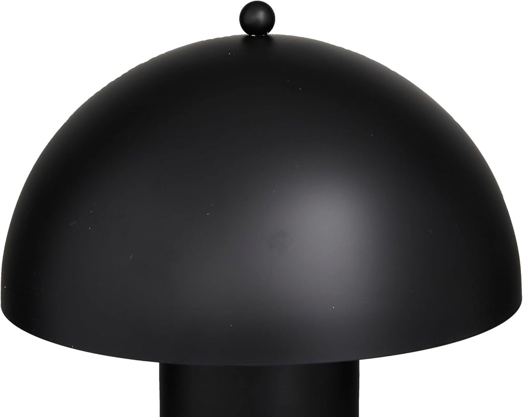 79 Metal Room Accent Lamp Table Lamp with Dome Shade, Lamp 14" x 14" x 22", Black