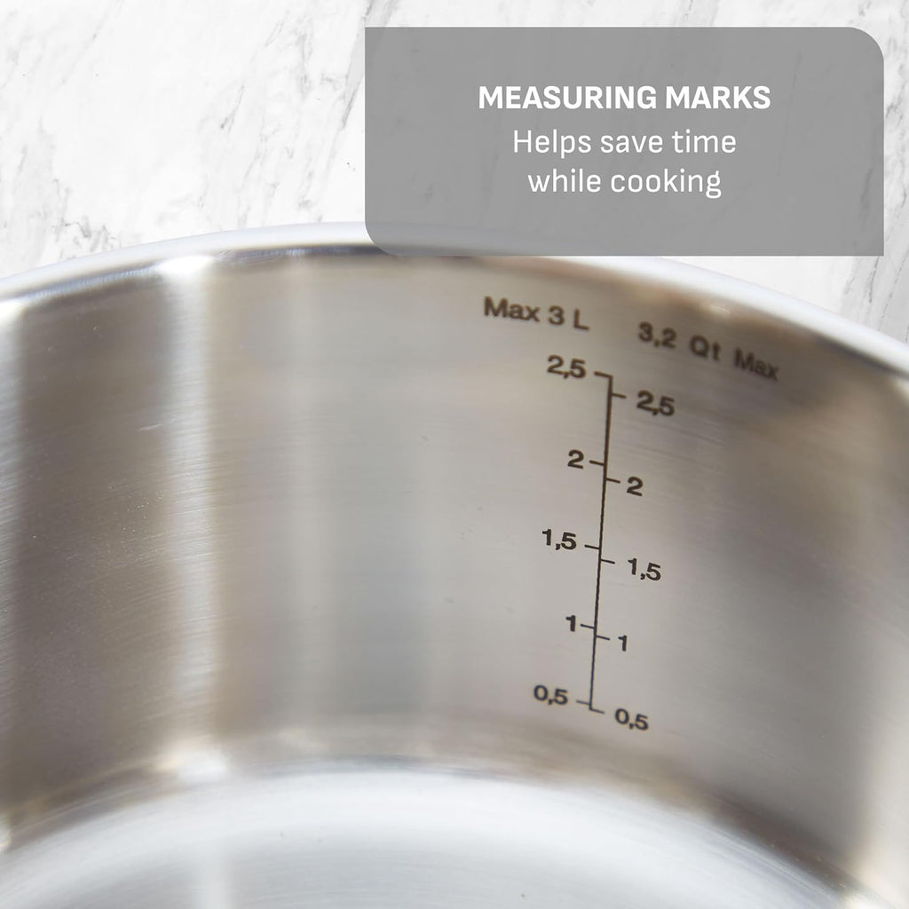 Stainless Steel Pots and Pans Set 11 Piece, Induction, Oven Broiler Safe 500F, Kitchen Cooking Set w/Fry Pans