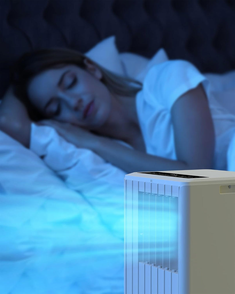 8000 BTU Portable Air Conditioner - 3 in-1 Cooling, Dehumidifier & Fan with Quiet Operation, Sleep Mode