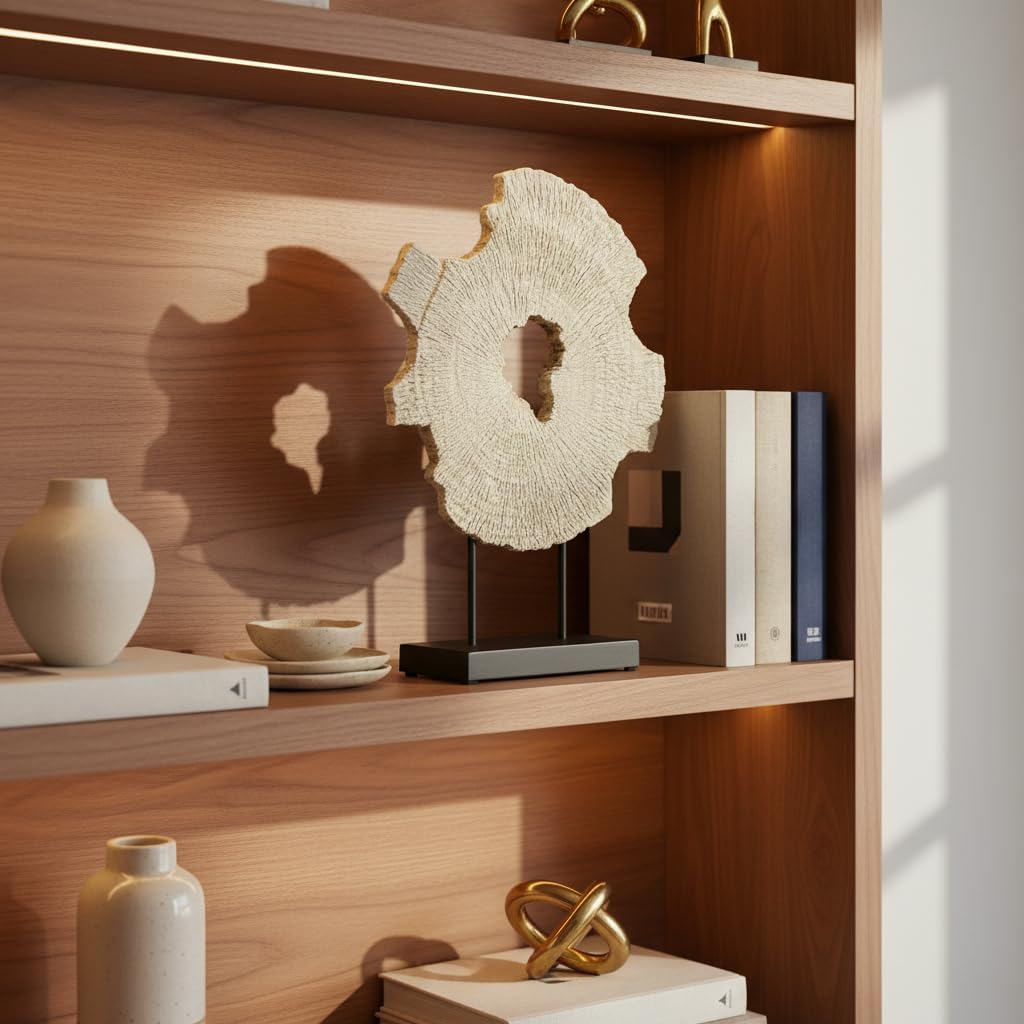 Abstract Decorative Sculpture, Dining Living Room Desk Decor,Geometric Home Decor Statues,Shelf Top Decor Aesthetics