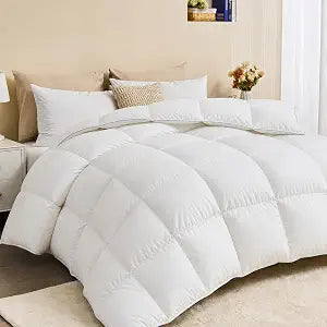 Feather Down Fiber Comforter King, All Season Duvet Insert