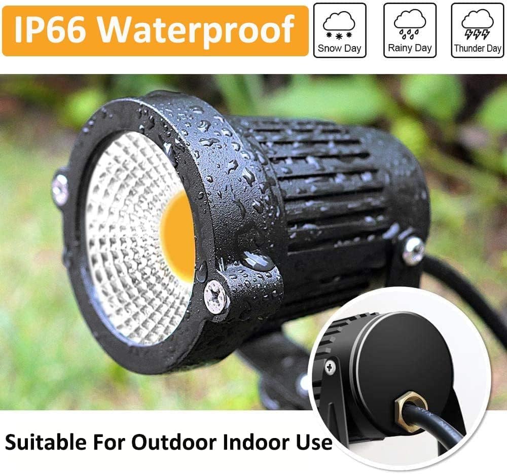 Low Voltage Landscape Lights 5W LED Landscape Lighting 12V 24V Outdoor Spotlights Waterproof Garden Decorative
