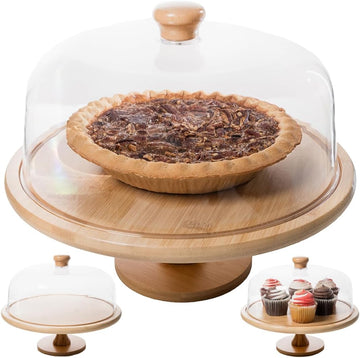 Cake Stands with Dome - Stylish Cake Stand with Dome - Stand With Lid- Cake Holder with Dome - Decorative Dome