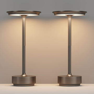 2 Pack Cordless Table Lamps Rechargeable, 5000mAh LED Table Light